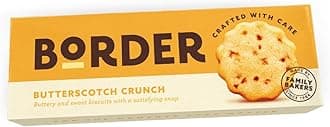 Border Biscuit Butterscotch Crunch - Made with Real Butter & Butterscotch - Deliciously Crunchy Treat - Perfect Food Gift for Biscuit Lovers - Pack of 5 x 135g