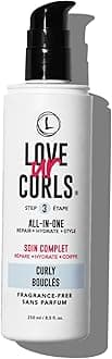 - Fragrance Free All in One Curl Cream Styler for Curly Textured Hair, Repair, Define, Hydrate & Style with Shea Butter, 250mL | for Curly Hair, Repair, Define, Hydrate, Style, with Shea Butter
