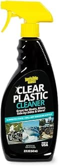 92084 22-Ounce Clear Plastic Cleaner for RVs, Cars, Boats, Bikes, Side-by-sides Use on Helmet Visors, Acrylic and Vinyl Windows, and More Streak and Haze Free Anti-Static, Pack of 1