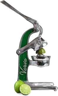 Verve CULTURE Artisan Crafted Cast Aluminum Professional Grade Manual Hand Press Juicer For Fresh Squeezed Orange, Lemon, Lime, Grapefruit and Citrus Fresh Morning Drinks, Cocktails, or Cooking by