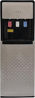 5 Gallon Bottom Loading Water Cooler Dispenser with 3 Temperature Settings Hot, Cold & Room Water for Bedroom Home Office Kitchen (Silver)