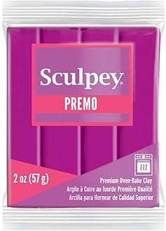 Premo Sculpey Light-Weight Professional Crafting Clay, Fuchsia