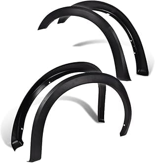 PIT66 Fender Flares, Compatible With 1999-2007 Ford F250 F350 Super Duty(ONLY Fit Styleside Models), Black Factory Style Wheel Flares Set, 4 Pcs