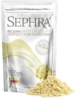 Sephra Belgian Couverture Fountain Ready Chocolate Callets - White 907g