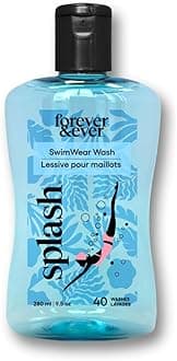 Splash All Natural Laundry Detergent, Liquid Laundry Detergent, Chlorine Neutralizer Swimsuit Wash, Hypoallergenic, Gentle & Color Safe Formula, High Efficiency (HE) Compatible Wash, 9.5 fl oz, 1 Pack