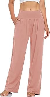 Women's Casual Loose Wide Leg Cozy Pants Yoga Sweatpants Comfy High Waisted Sports Athletic Lounge Pants with Pockets