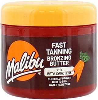 Malibu Sun Fast Tanning Gel, 10.1 Fl Oz, Deep Tan Accelerator with Carrot, Beta Carotene and Vitamin E, Tropical Coconut, Water-Resistant, for Outdoor and Sunbed Use, Made in UK