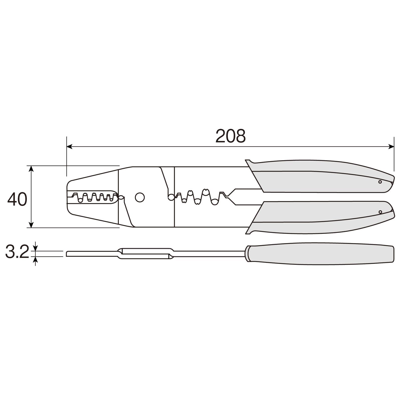 Hozan P-706 Open Barrel Crimper