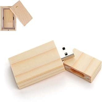 64GB Wood USB Flash Drive USB 3.0, EASTBULL High Speed Thumb Drive Wooden USB-Drive or Walnut Memory Stick for Large Data Storage with Customize Box (1PCS)