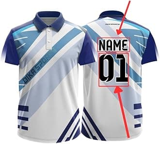Dika SportsCustom Sports Cricket Jersey Customise t-Shirt for Men Personalised Name | 2 Year to 5XL