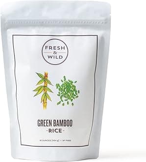 Fresh & Wild | Short-Grain Green Jade Bamboo Rice Infused with Fresh Bamboo Juice | Healthy Grains | 1 lb | Chef-inspired Ingredients