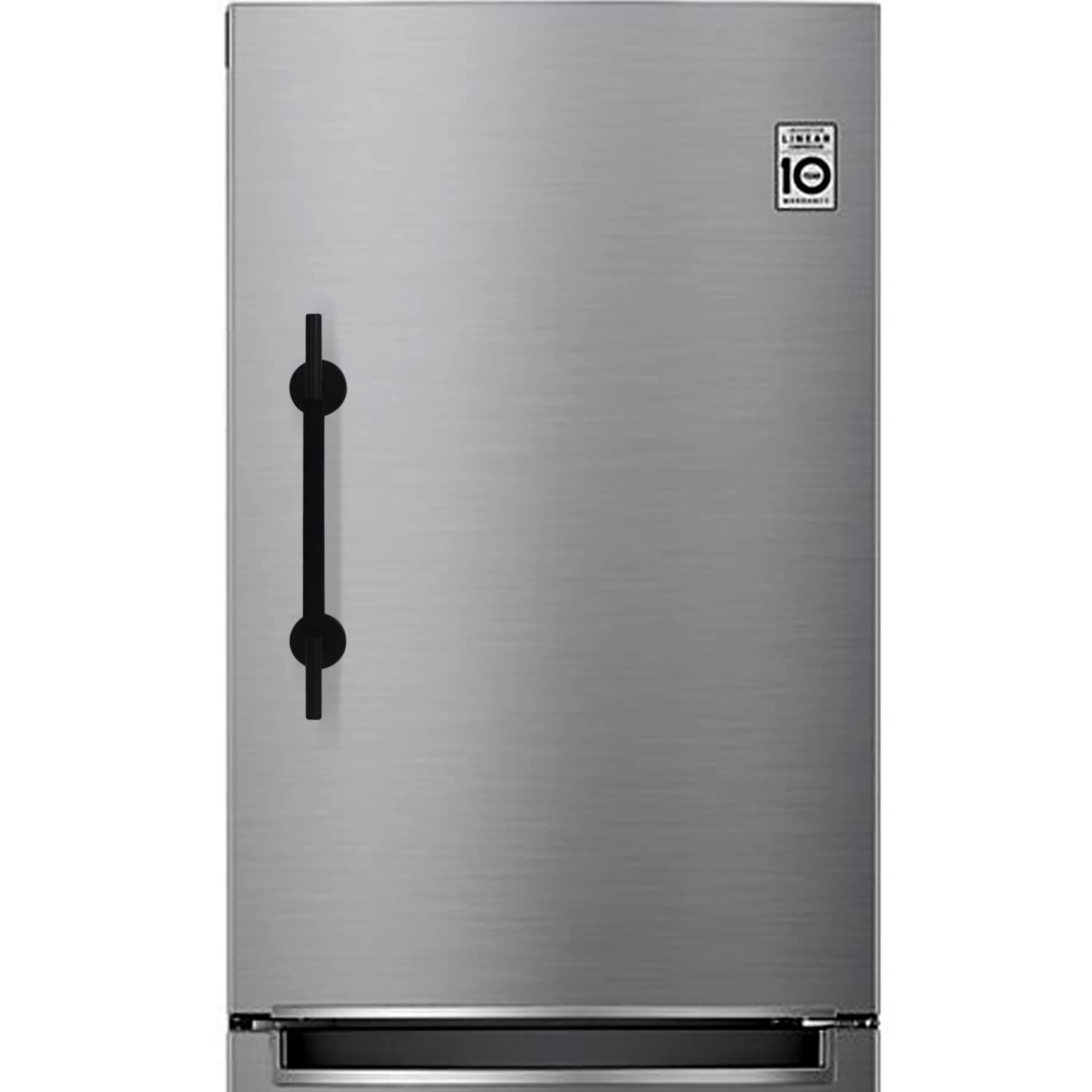 Magnetic Refrigerator Door Handle with Cover, Fridge Pull Handle Replacement Keep Appliance Clean from Fingerprints Liquid Oil Food Stain for Metal Machine Door - 1Pack Black