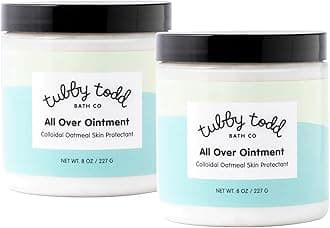 All Over Ointment for Babies, Multi-Purpose Baby Eczema Cream for Sensitive Skin, Dry Skin, Rash, Irritation - 2 Pack Bundle - 8 Oz - Fragrance-Free