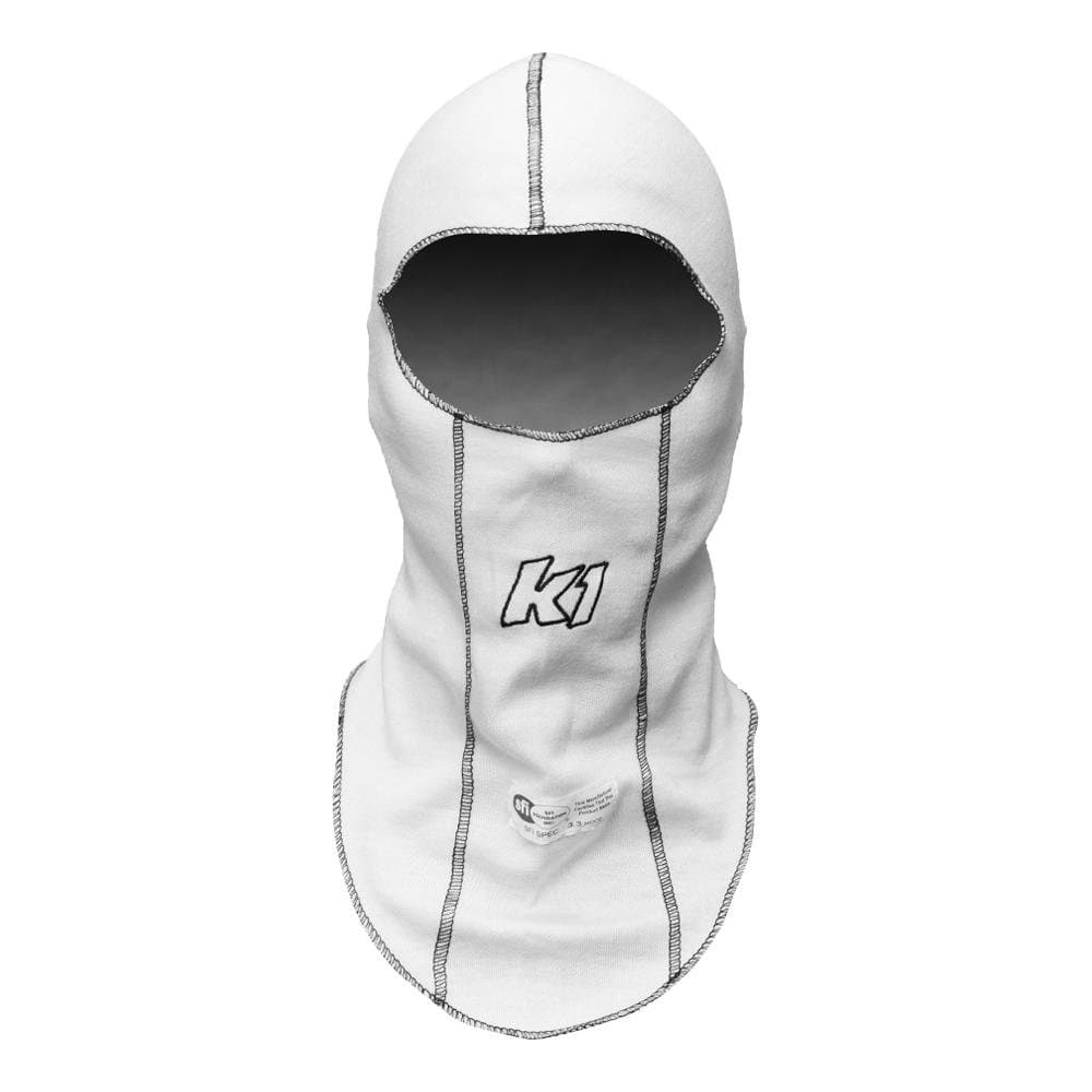 Balaclava Head Sock White Single Layer