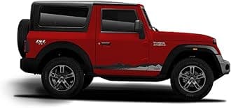 IDE AutoWorks |Explorer Edition Decal Made for Mahindra Thar | Side Decals | Colour - Red Rage| Size - 15.5 x 7 cm