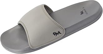 Eco Slides for Men | Open Toe Indoor Outdoor Slippers for Boys | Natural Rubber and Recycled Materials| Anti Skid Durable | Lightweight and Comfort Flip Flops