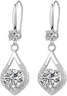 Zircon Water Drop Earrings Crystal Long Dangle Unique Fashion Elegant Earring Jewelry for Women