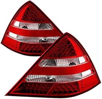 Euro LED Style Tail Light for Mercedes Benz SLK R170 98-04 - R171 AMG Style - Red Clear