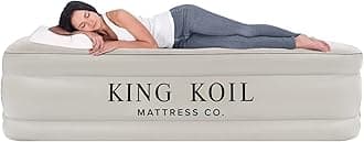 King KoilAir Mattress Queen Size 120V Built in air pump