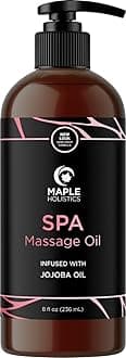 Sensual Massage Oil for Body That Is Infused With Cold Pressed Aromatherapy Essential Oils Lavender Ylang Ylang Sweet Almond & Pure Jojoba for Soothing and Sexy Sensations for Women & Men