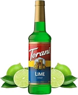 Torani Lime Syrup (750ml) - Premium Cane Sugar Flavouring for Cocktails, Mocktails, Milkshakes & Iced Tea - Zesty Citrus Taste, Vegetarian-Friendly