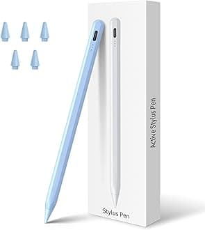 Stylus Pen for iPad 11th&10th&9th Generation,Fast Charge Pencil for Apple iPad,Palm Rejection,Tilt Sensitivity,Compatible with 2018-2025 iPad11/10/9/8/7/6th,Pro 13" M4/12.9"/11",Air 3/4/5/M2,Mini 5/6