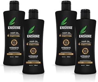 Enshine Herbal Hair Oil | Rich Blend of Essential Oils for Hair growth | Hair Fall Control Pack of 4 (100ml each)