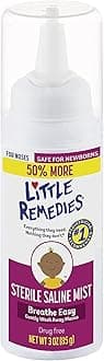 Little Remedies Sterile Saline Nasal Mist, Safe for Newborns, 3 oz (Pack of 1)