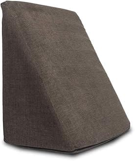 Wakefit Memory Foam Wedge Pillow | Helps Reduce Acid Reflux, Snoring & Back Discomfort | Soft Washable Cover | Multi-Use Support | Brown