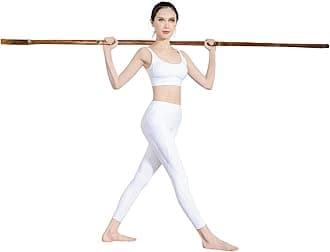 XSOURCE Pranayam yoga pol gym stick for exercise wooden weight loss strength training bars self defence gatka bo staff 6 feet and also use martial arts light & flexible silambam fitness