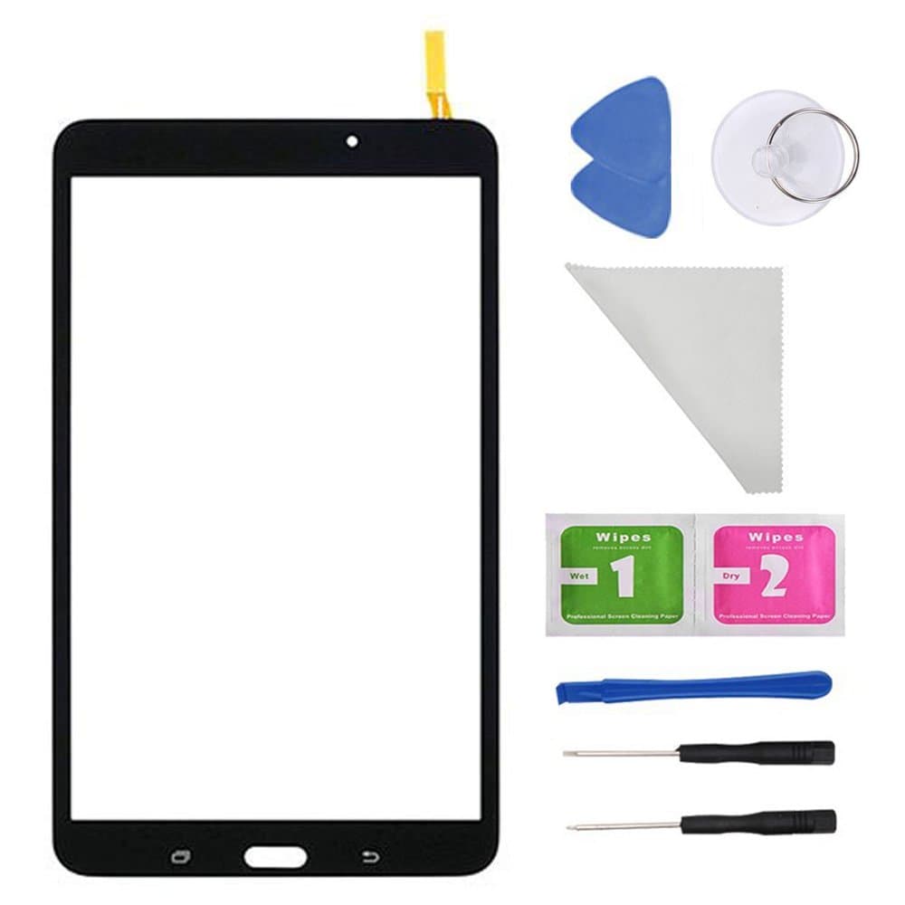 Black Digitizer Touch Screen for Samsung Galaxy Tab 4 8.0 T330 T331 T332 T335 T337A T337T T337V (No Earpiece Hole) WiFi Version with Tools