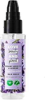 Love Beauty And Planet Organic Argan Oil & Lavender Paraben-Free|| Instant Frizz Control Serum|| No Dyes|| No Mineral Oil 50ml