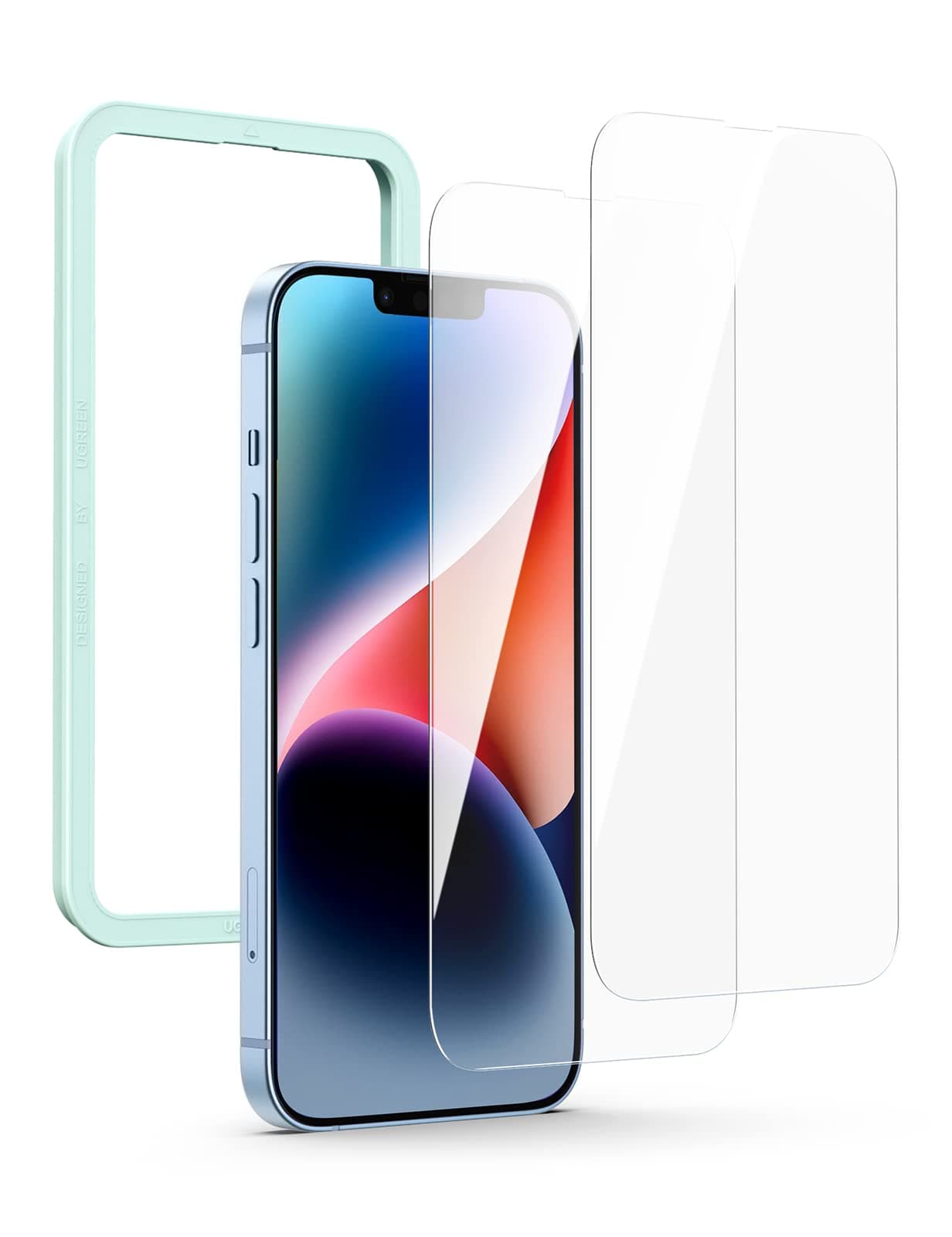 2 Pack iPhone 14 Plus/13 Pro Max Screen Protector 6.7 Inch with Alignment Frame Easy Installation, Bubble Free, HD Clear, Scratch Resistant, Anti-Fingerprint, Full Screen Tempered Glass Film