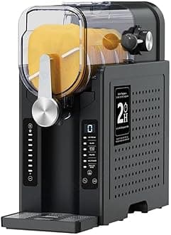 Slush-Ease Slushie Machine, Frozen Drink Maker & Slushy Machine with 4 Presets + Custom Option, Easy-Dispensing Lever for Frozen Juice, and Slushies, 1.8L Capacity - Black