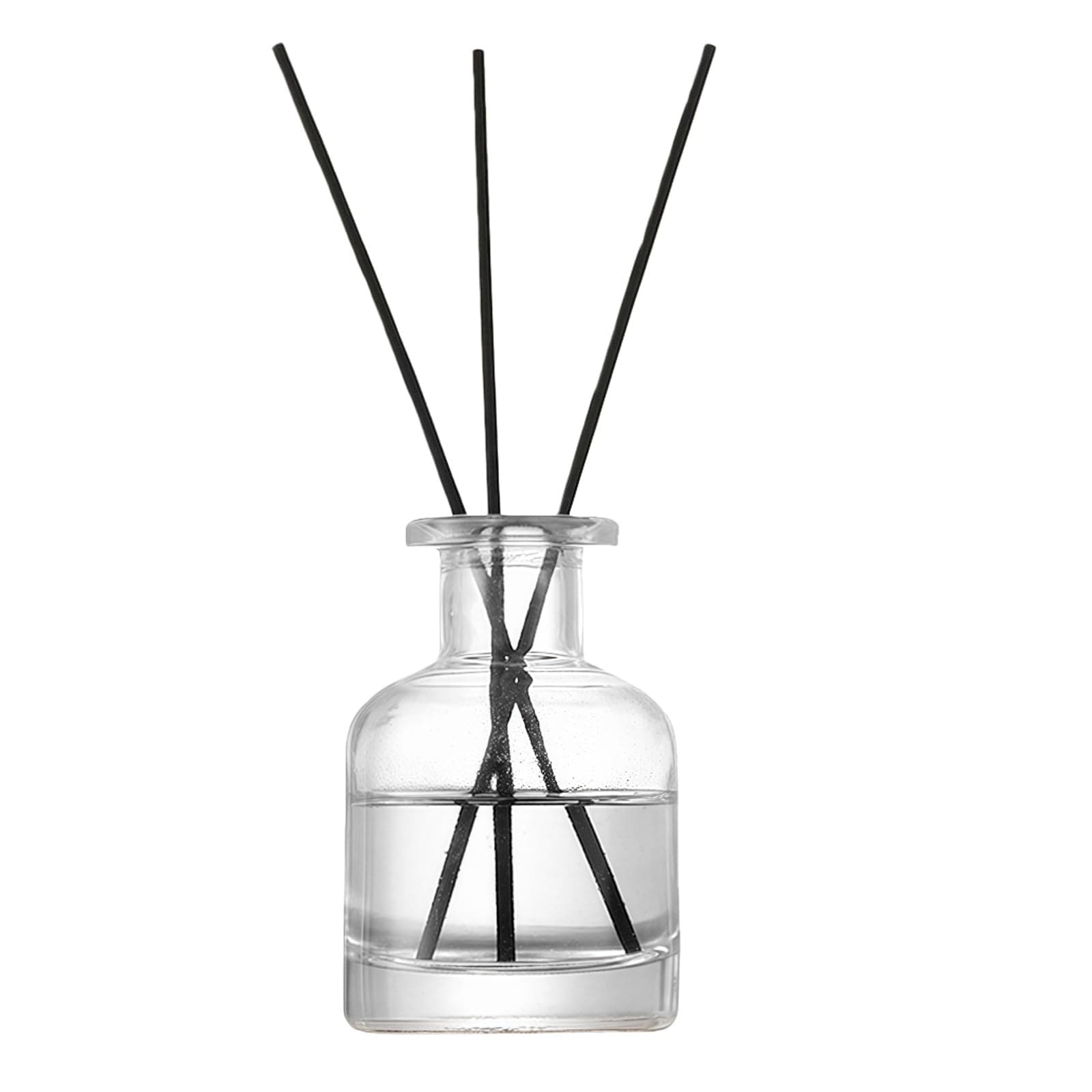 150ml/5oz Empty Glass Diffuser Bottle Diffuser Jars Aromatherapy Storage Container Fragrance Accessories Use for DIY Replacement Diffuser Sets (Clear)