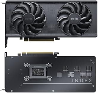 GUNNIR Intel Arc B580 Index Graphics Card,2670 Mhz Video Card,12GB 192-bit GDDR6,PCIE4.0,1 HDMI2.1,3 DP2.1,2 Fans,TBP 190W