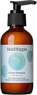 Mad Hippie Cream Cleanser - Hydrating Facial Cleanser with Jojoba Oil, Green Tea, Orchid Extract, and Hyaluronic Acid, Gentle Face Cleanser for Women/Men with Dry, Sensitive Skin, 4 Fl Oz