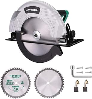 Hoteche 12-Inch Circular Saw 4-HP Compact Portable Table Saw with Saw Blade for Desktop Use