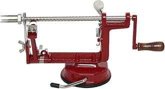 VKP Brands VKP1010 Johnny Apple Peeler, Stainless Steel Blades, Red