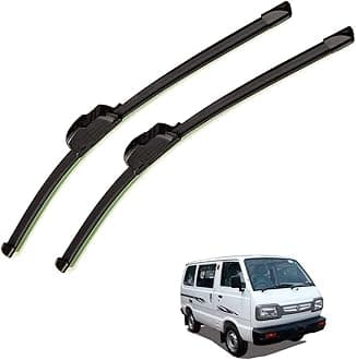 Auto Hub Car Wiper Blade Compatible with Maruti Suzuki Omni, Windshield Car Wiper Blades Maruti Omni - Set of 2 Pcs (D-12,P-12)