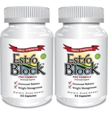 Estroblock PRO Triple Strength - 2-Pack 120 Capsules Total, DIM & Indole 3-Carbinol for Natural Hormonal Hormone Balance, Acne (2)
