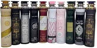 Oud Air Freshener, Luxury Dubai Arabic Room Spray, Long-Lasting Fragrance, 300ml x 1 Pack (24 Carat White Gold)