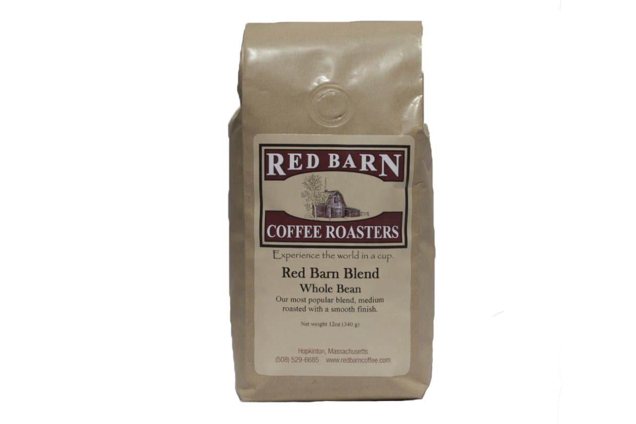 Red Barn Blend, Whole Bean Coffee “House” Blend, Medium Roasted, 12 oz. Bag