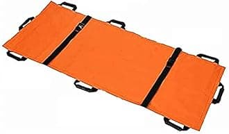 Healthcave Medical Emergency Portable Soft Stretcher/Soft Carry Sheet Patient Isolation Stretcher Stretcher (Foldable) (Soft Stretcher 8 Handles Orange)