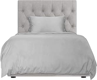 Hotel Sheets Direct 100% Bamboo Duvet Cover 2 Piece Set - Better Than Silk - 1 Duvet Cover, 1 Pillow Sham with Corner Ties and Zipper Closure (Twin-XL, Grey)