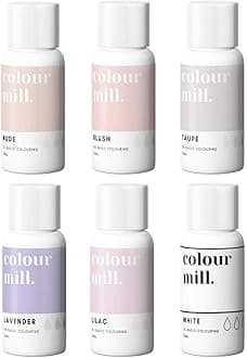 Colour Mill Oil-Based Food Coloring, 20 Milliliters (Assorted Nudes)