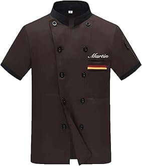 Personalized Chef Jackets Embroidered Chef Short Sleeve Chefs Work Clothes Kitchen Uniforms For Men Women