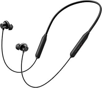 One Plus Bullets Wireless Z3 5" Bluetooth Headphones, Space Audio, 12.4mm Drivers, 36 Hour Battery Life (Mambo Midnight)