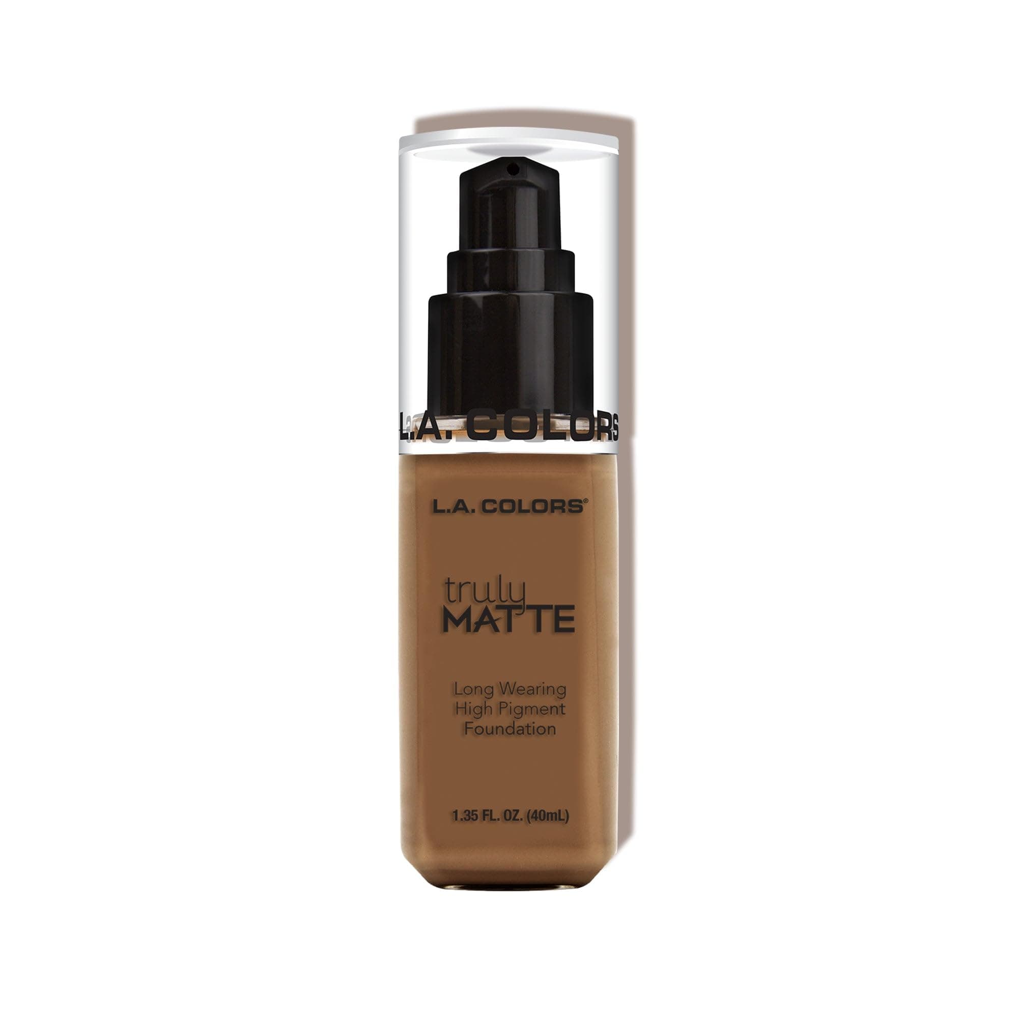 L.A. COLORS Truly Matte Foundation, Cappuccino CLM363