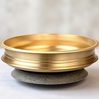 - Payasam Uruli, Otturuli, Varpu, Cooking Bronze Urli, Festival, Decorative, Cooking Kerala Style(25 cm)